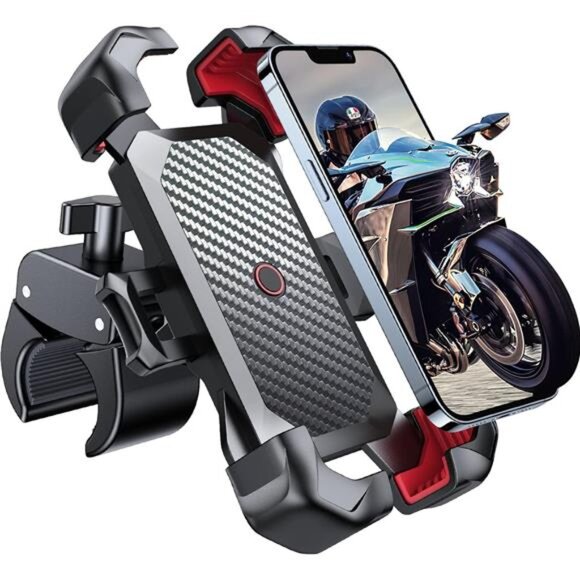 Motorcycle Phone Mount, 100mph Military Anti-Shake Bike Phone Holder - Picture 1 of 7